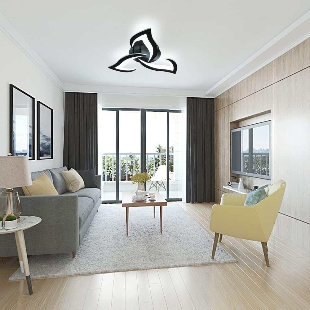 Modern Creative Iron Acrylic LED Flush Ceiling Light