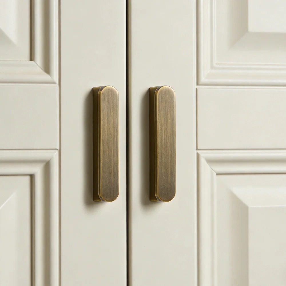 Vintage Bronze Solid Brass Kitchen Drawer Pulls