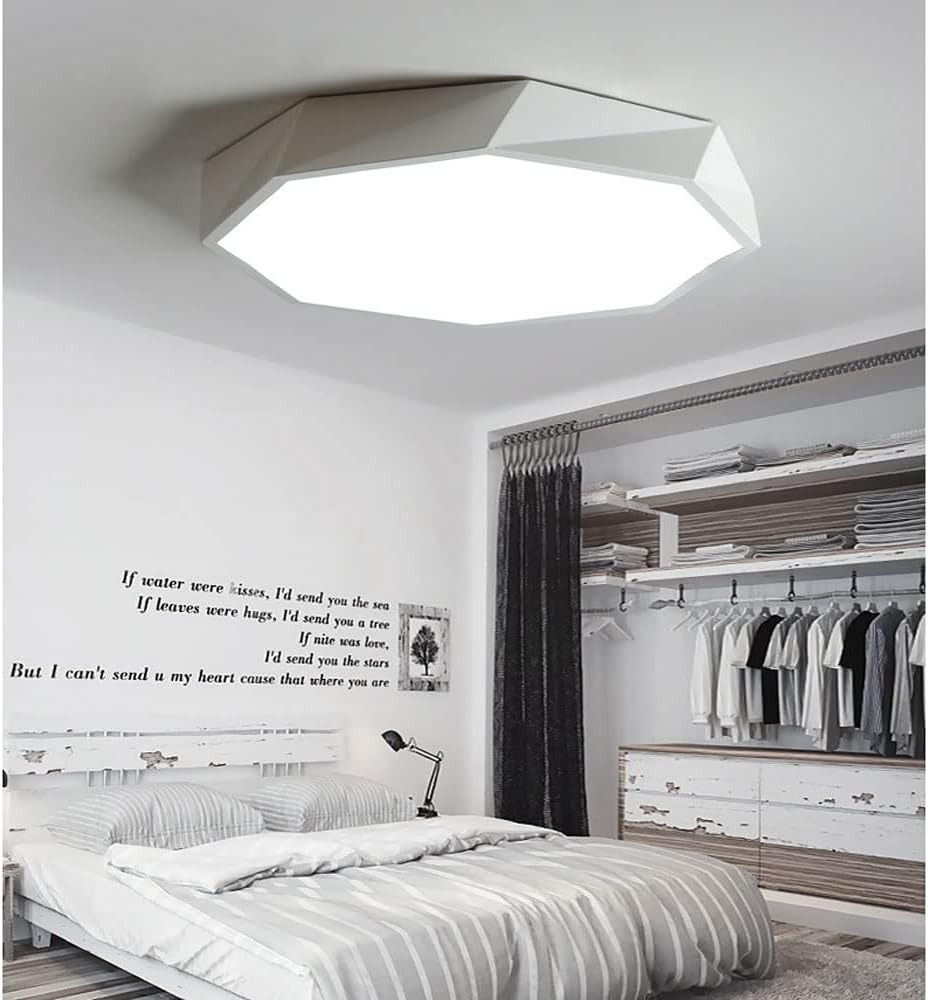 Nordic Geometric Colorful LED Flush Mount Light