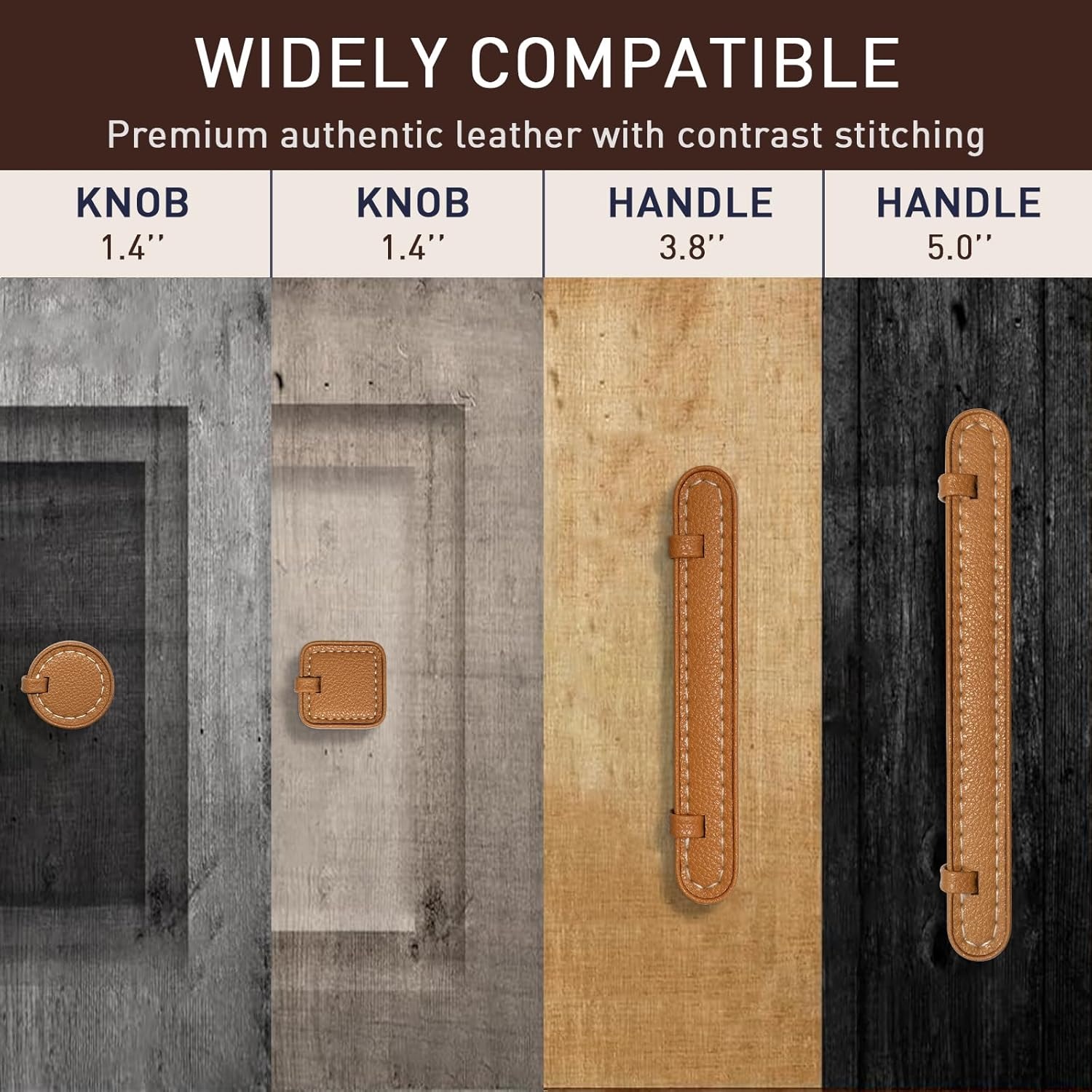 Modern Leather Kitchen Cabinet Handles