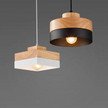 Medieval Solid Wood Pendant Hanging Light