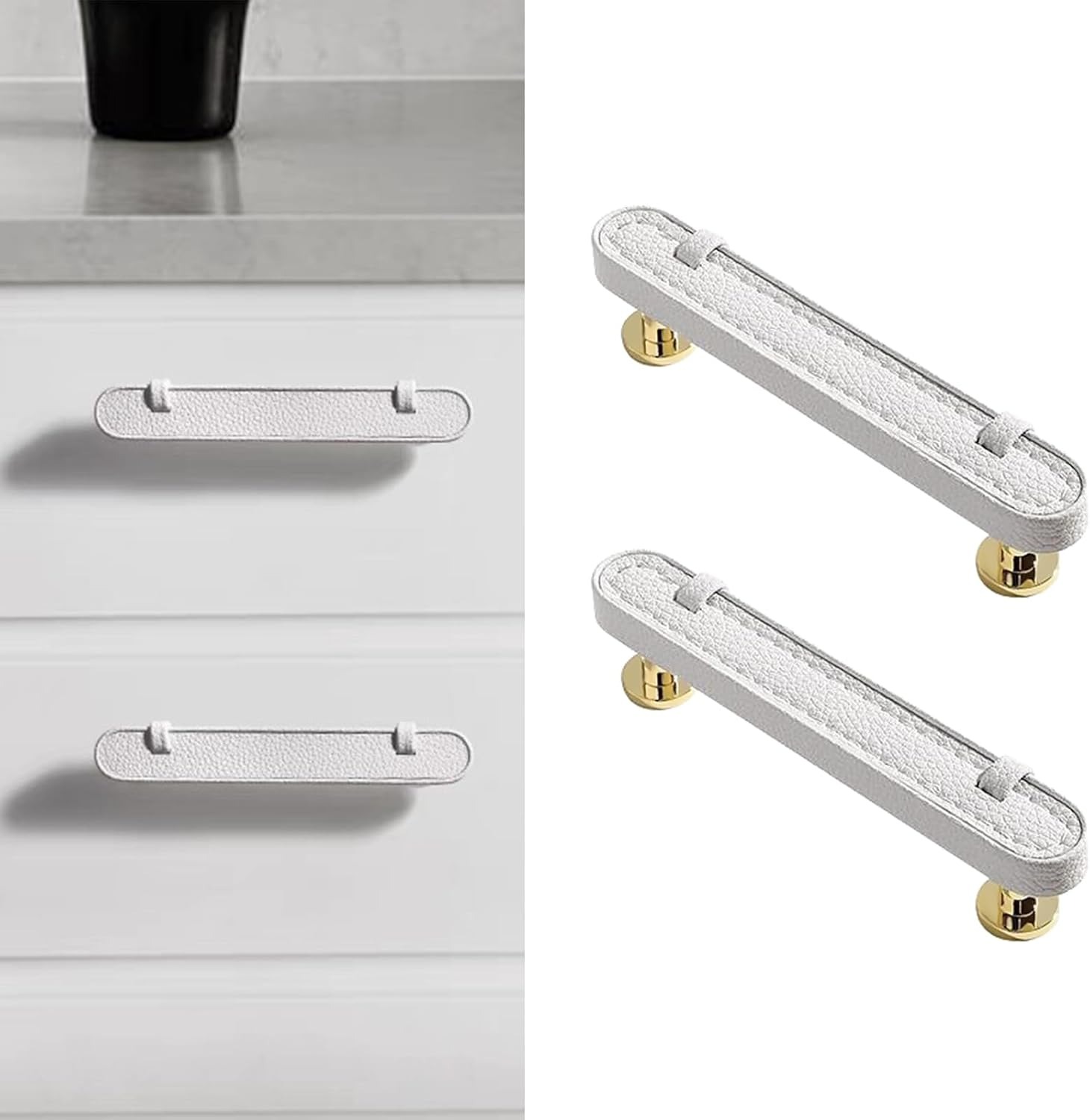 Modern Leather Kitchen Cabinet Handles