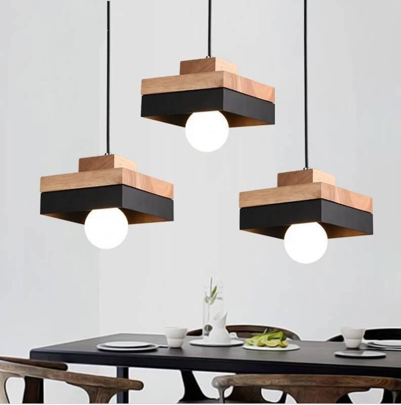 Medieval Solid Wood Pendant Hanging Light