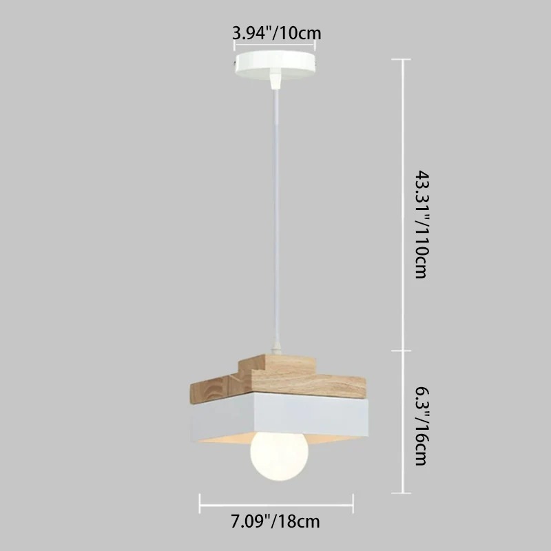 Medieval Solid Wood Pendant Hanging Light