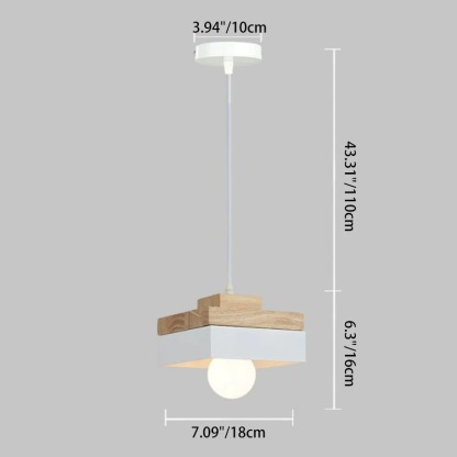 Medieval Solid Wood Pendant Hanging Light