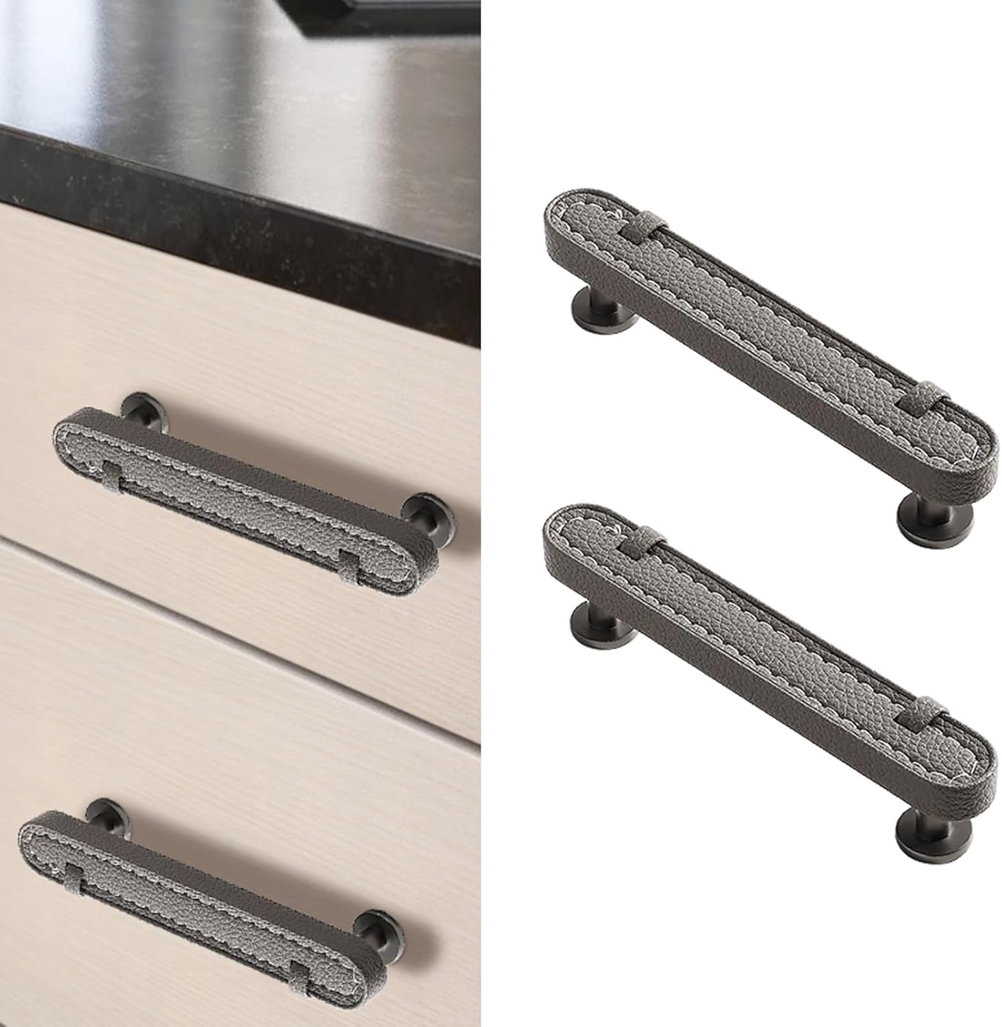 Modern Leather Kitchen Cabinet Handles