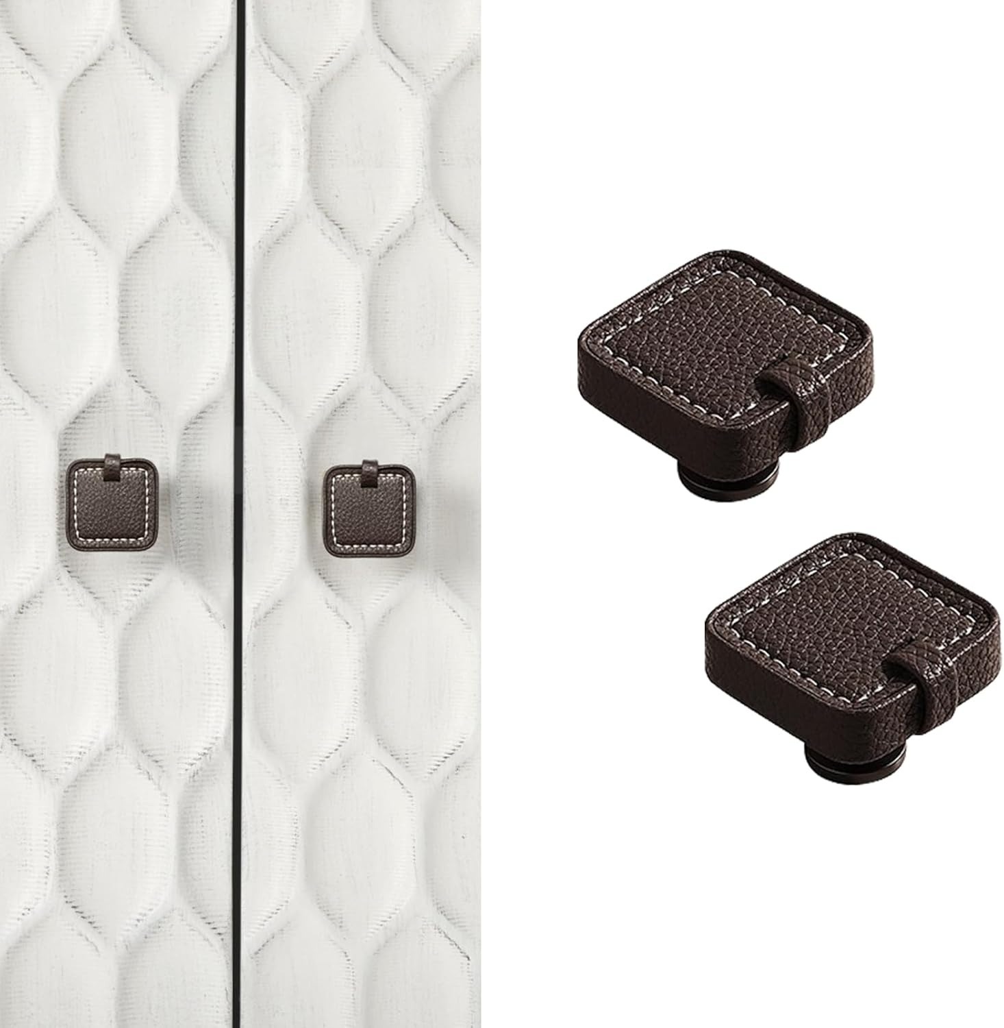 Modern Leather Kitchen Cabinet Handles