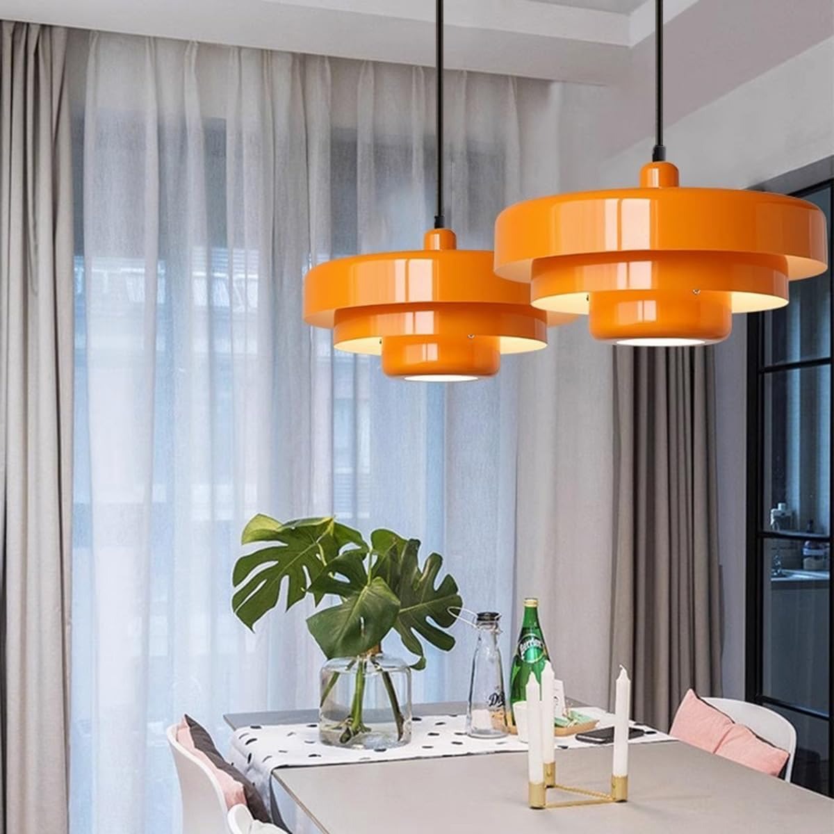 Medieval Iron Pendant Light | Retro Bauhaus Hanging Lamp
