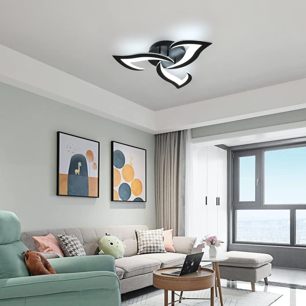 Modern Creative Iron Acrylic LED Flush Ceiling Light