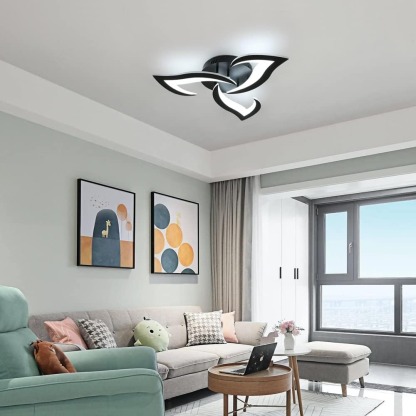 Modern Creative Iron Acrylic LED Flush Ceiling Light