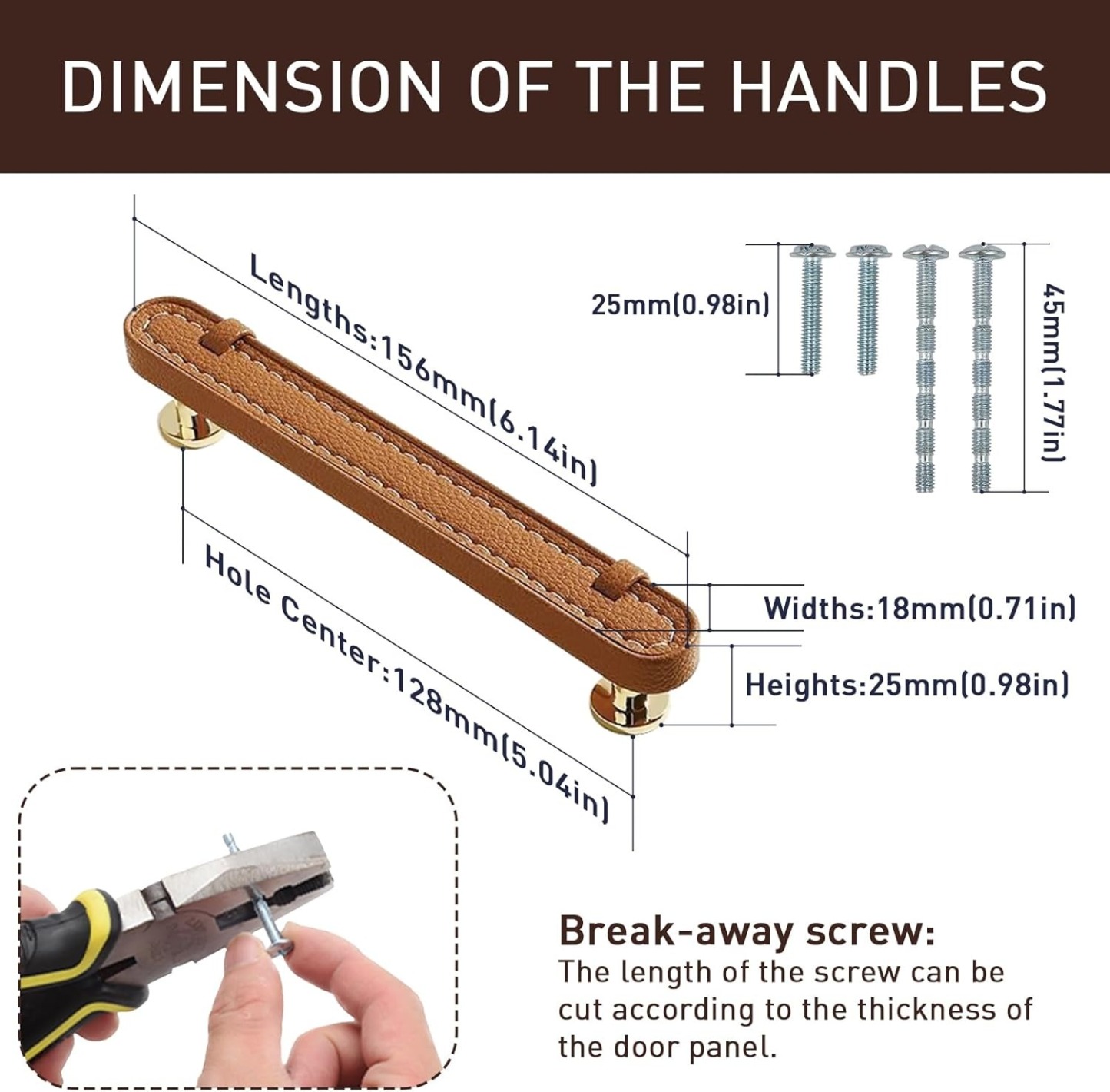 Modern Leather Kitchen Cabinet Handles