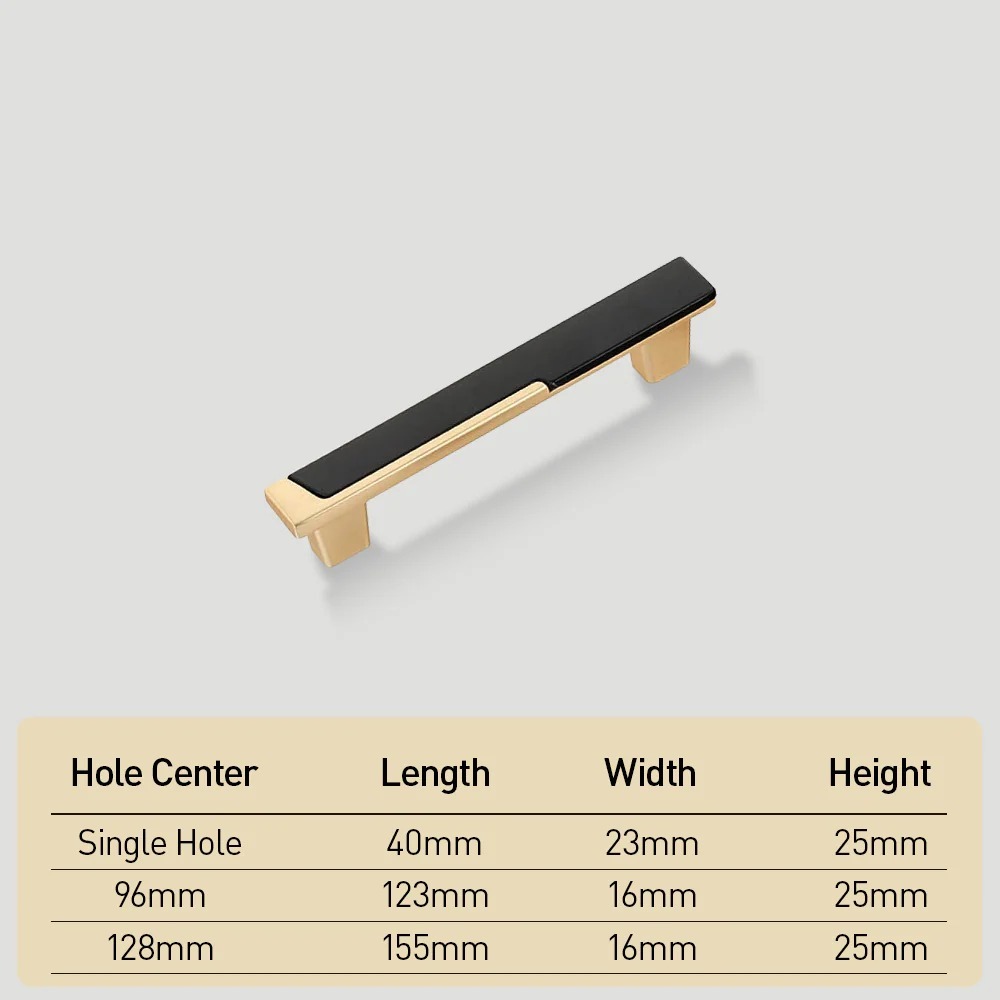 Zinc Alloy Modern Cabinet Handles Drawer Pulls for Kitchen