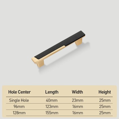 Zinc Alloy Modern Cabinet Handles Drawer Pulls for Kitchen