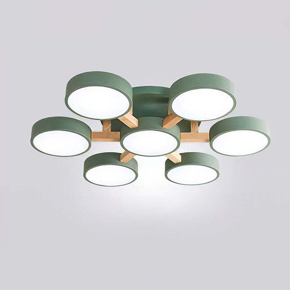 Creative Circles Acrylic LED Living Ceiling Light