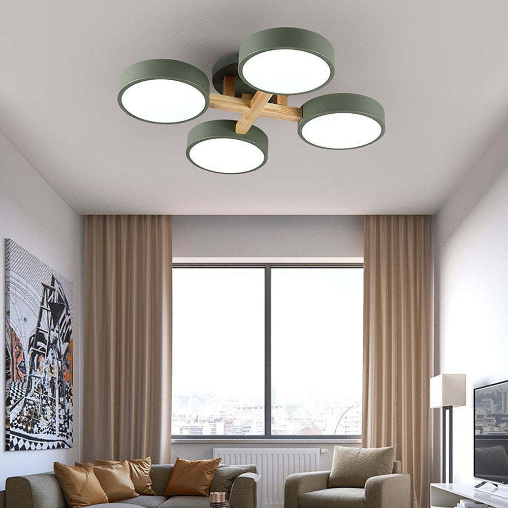 Creative Circles Acrylic LED Living Ceiling Light