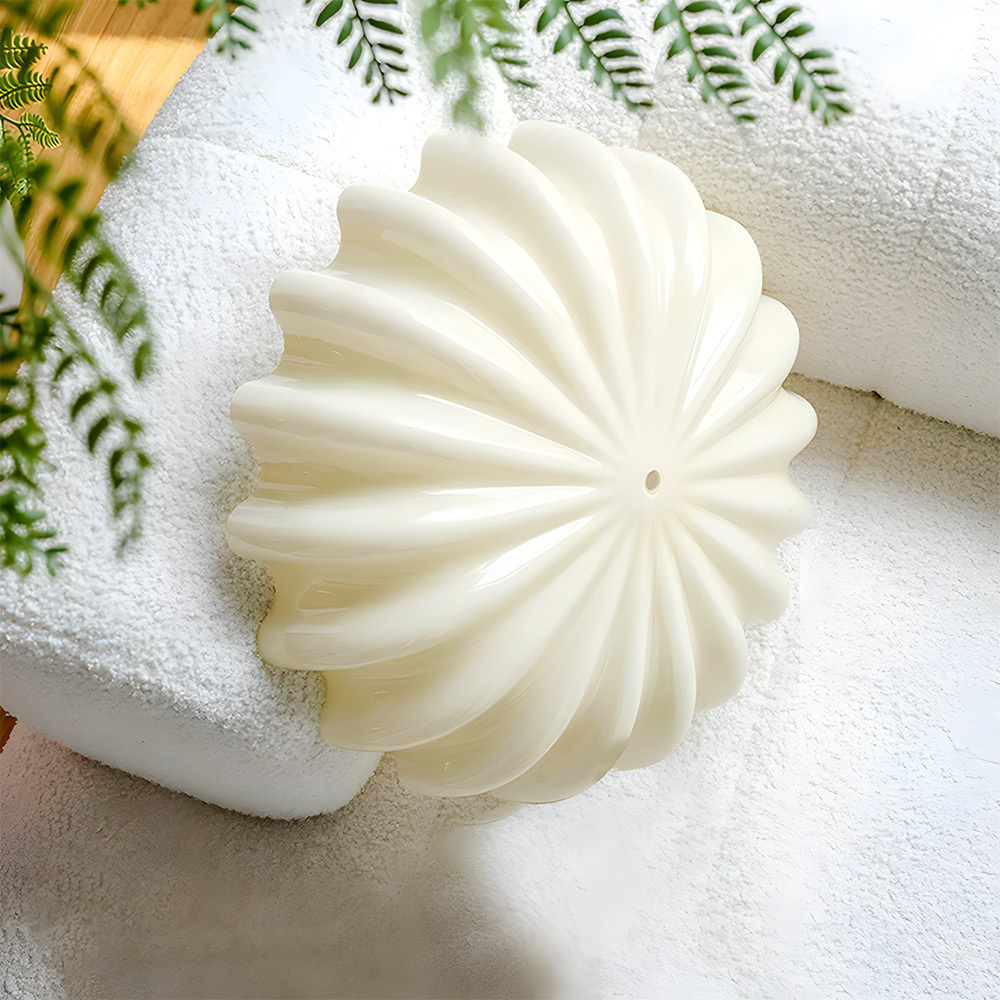 French Style Bauhaus Glass Led Living Room Ceiling Light-1