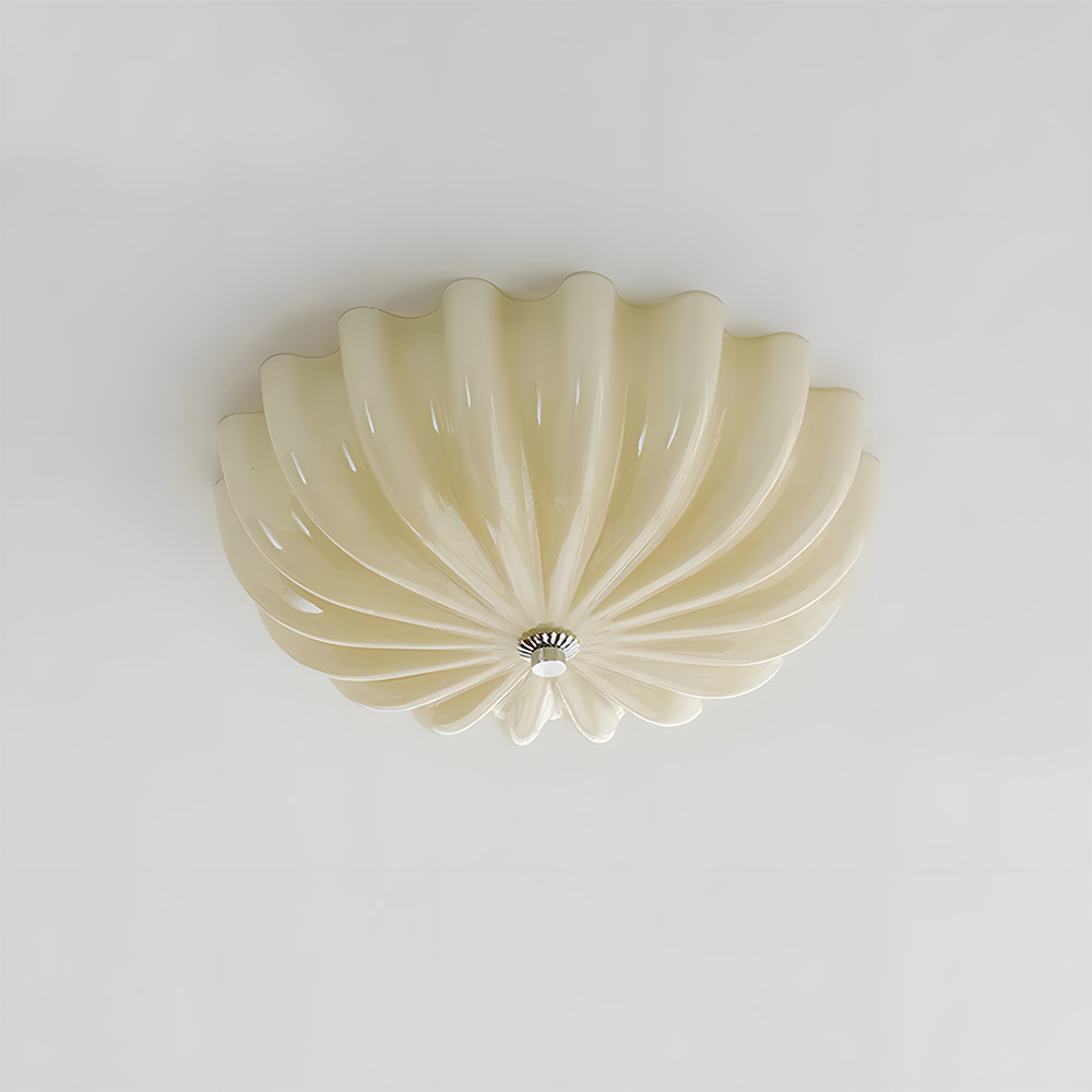 French Style Bauhaus Glass Led Living Room Ceiling Light-13