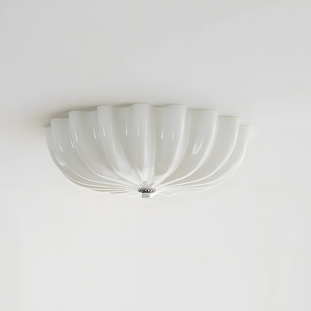 French Style Bauhaus Glass Led Living Room Ceiling Light-6