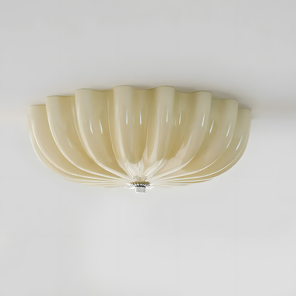 French Style Bauhaus Glass Led Living Room Ceiling Light-14