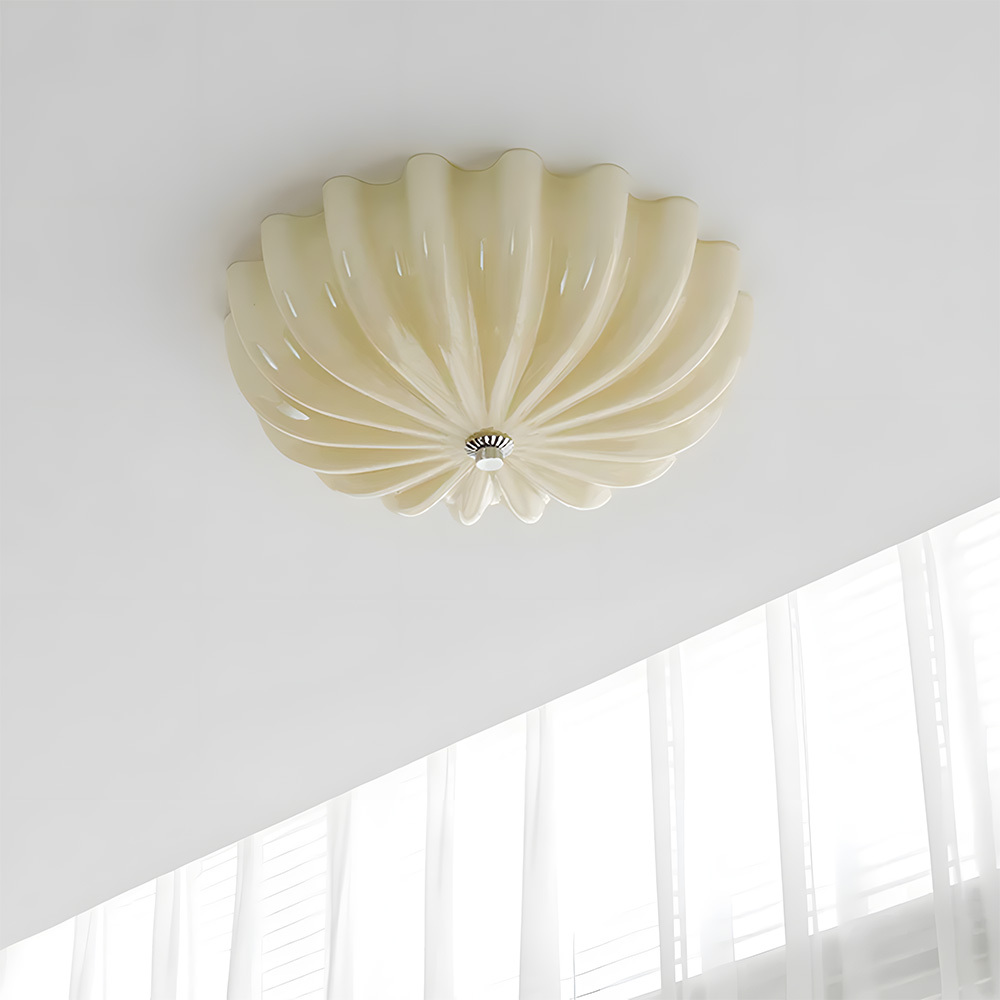 French Style Bauhaus Glass Led Living Room Ceiling Light-10