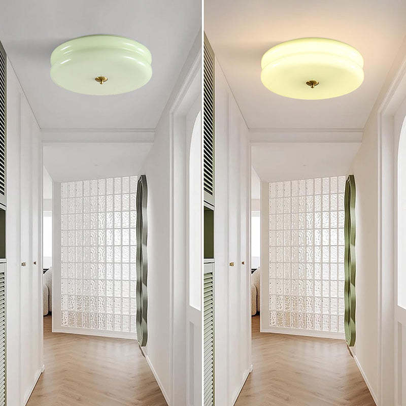 Art LED Glass Flush Mount Ceiling Lights -Homdiy