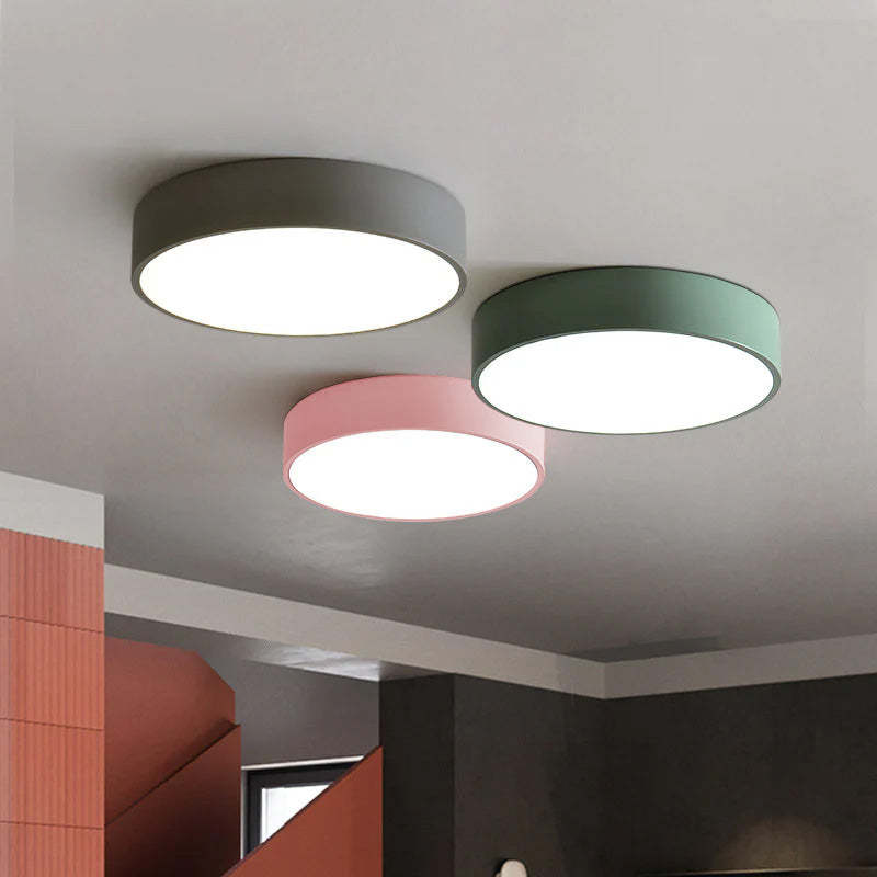 Minimalist LED Colorful Ceiling Lights For Living Room
