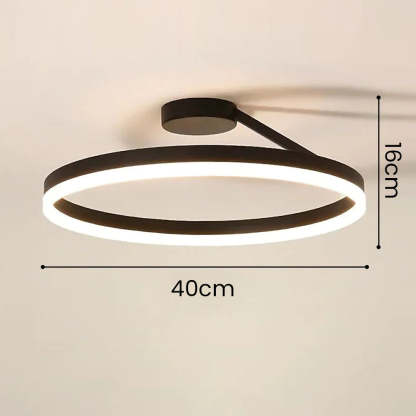 Circle Minimalist Metal LED Living Room Ceiling Light