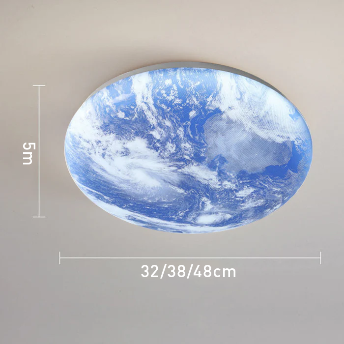 Creative Round Moon LED Ceiling Light