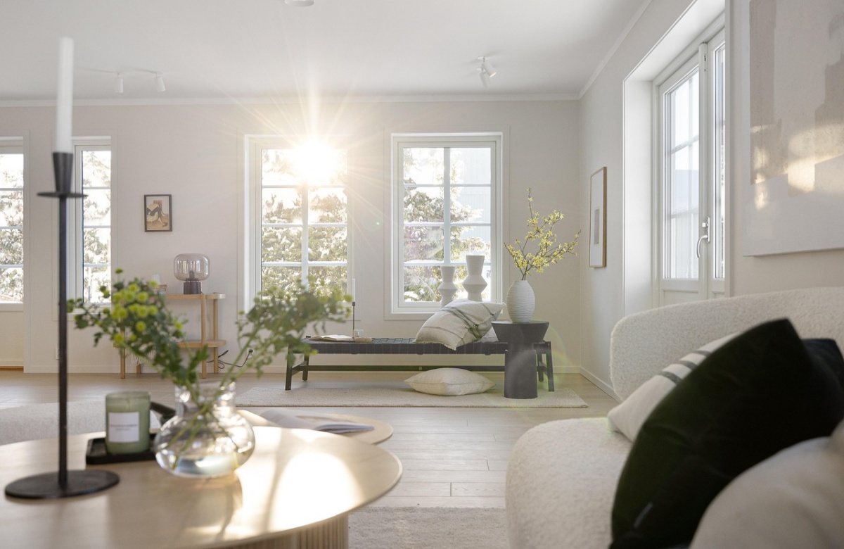Bright living room decor