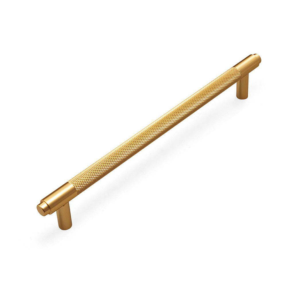 Gold Metal Cabinet Drawer Knurled Pulls