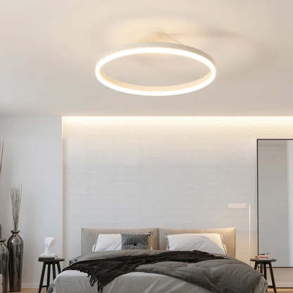 Circle Minimalist Metal LED Living Room Ceiling Light