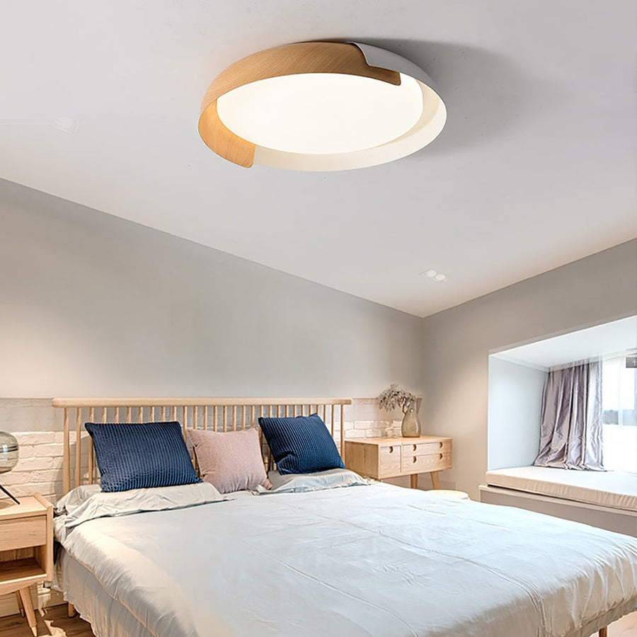Homdiy Ceiling Light Modern Iron Wood White Ceiling Lights Homdiy Ceiling Light Modern Iron Wood White Ceiling Lights