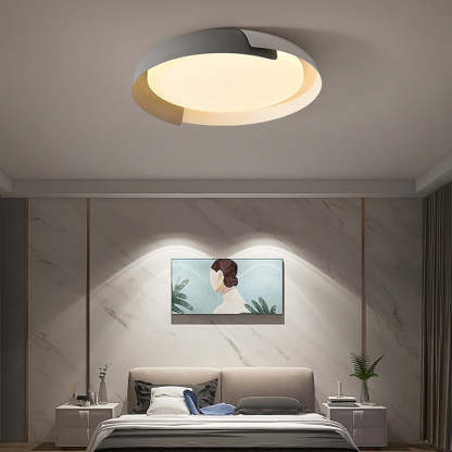 Contemporary Iron Wood Ceiling Light For Bedroom 