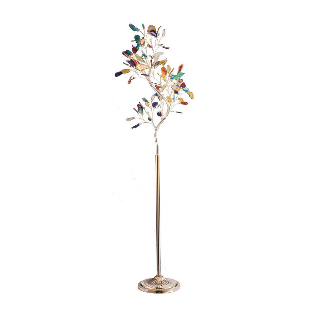 Modern Luxury Agate Tree Branch Floor lamp -Homdiy