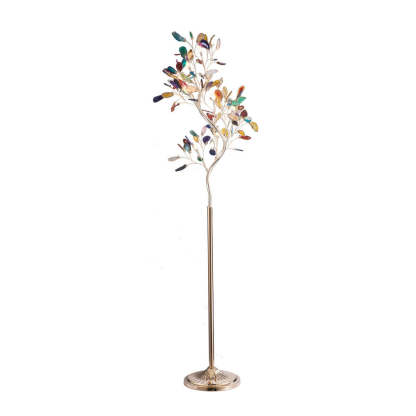 Modern Luxury Agate Tree Branch Floor lamp -Homdiy