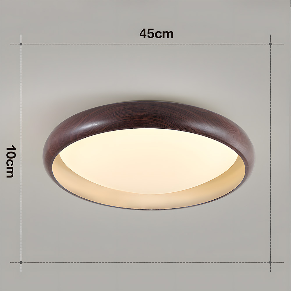 Showcasing the warm, inviting glow created by the brown tones