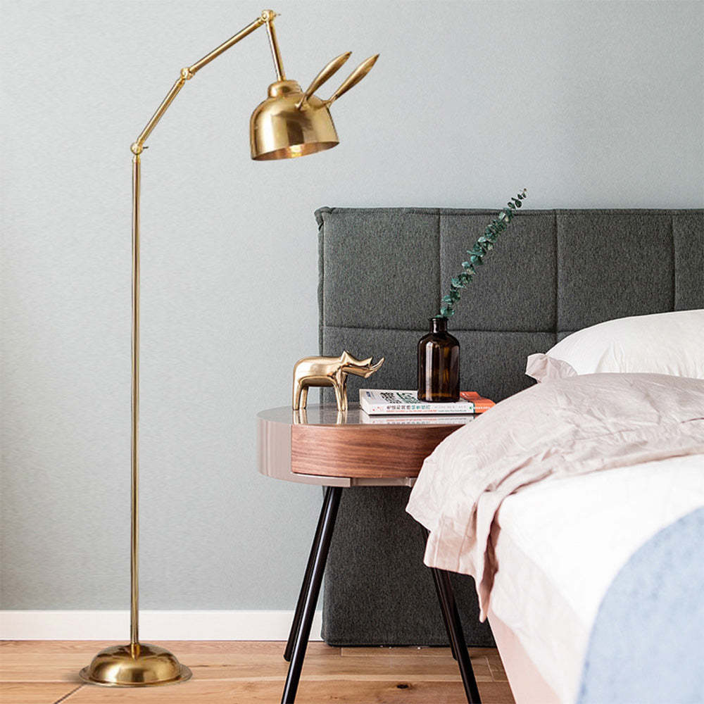 Modern Gold Bunny Standing Floor Lamp -Homdiy