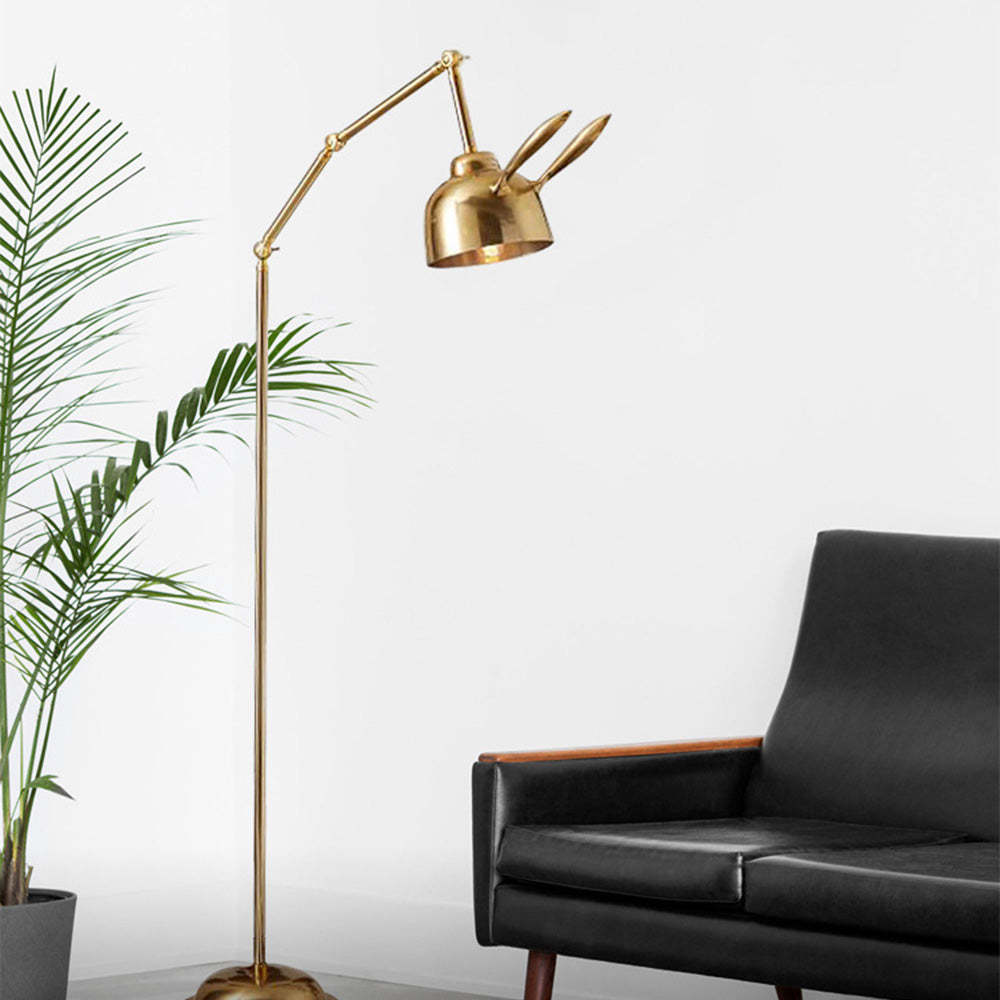Modern Gold Bunny Standing Floor Lamp -Homdiy