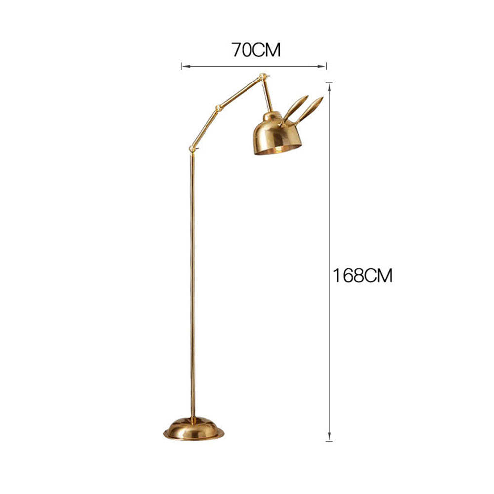 Modern Gold Bunny Standing Floor Lamp -Homdiy