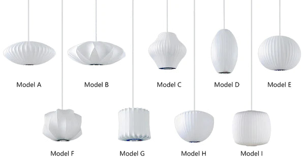 White Bubble Hanging Pendant Light