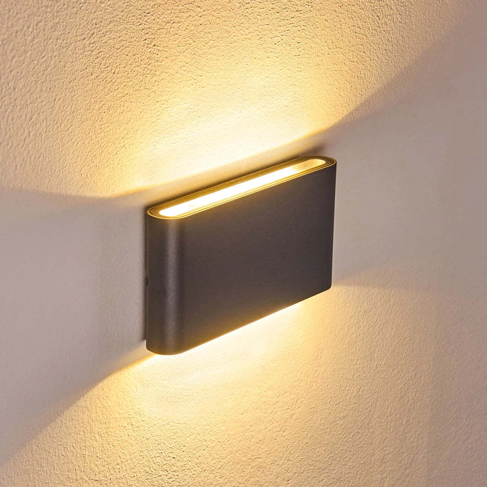 Modern Waterproof Aluminum Up Down Outdoor Wall Light