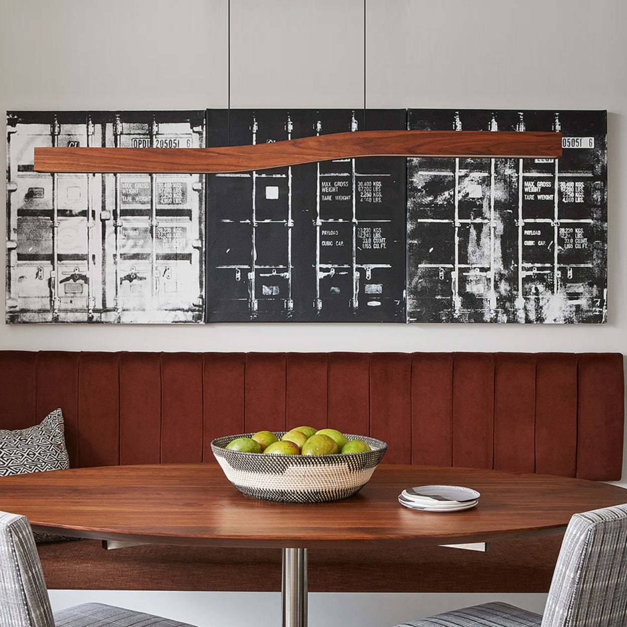 Geometry Wood LED Pendant Light -Homdiy