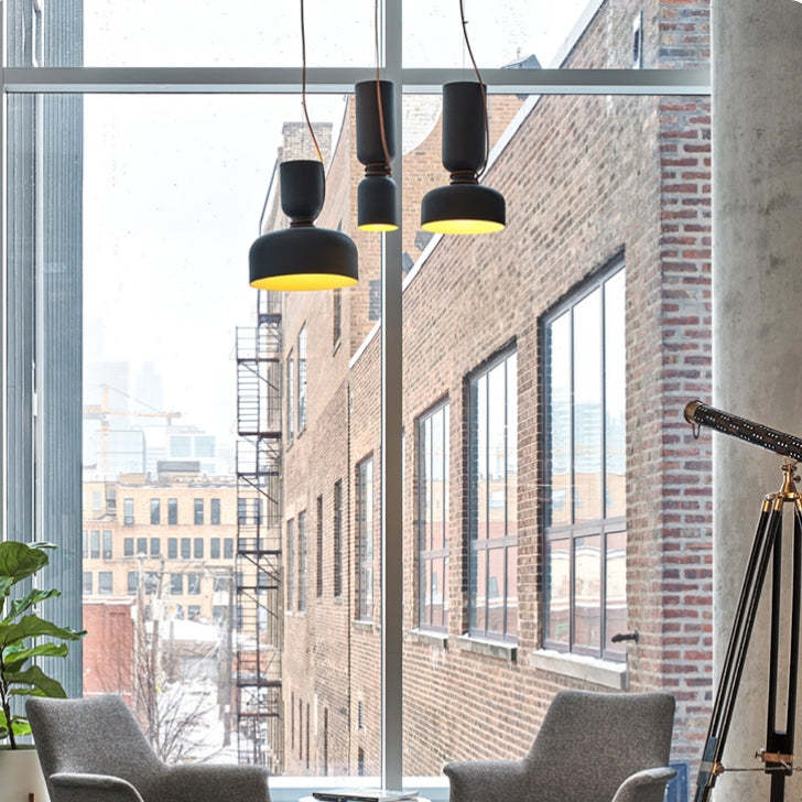 Designer Dumbbell Forged Iron Pendant Light -Homdiy