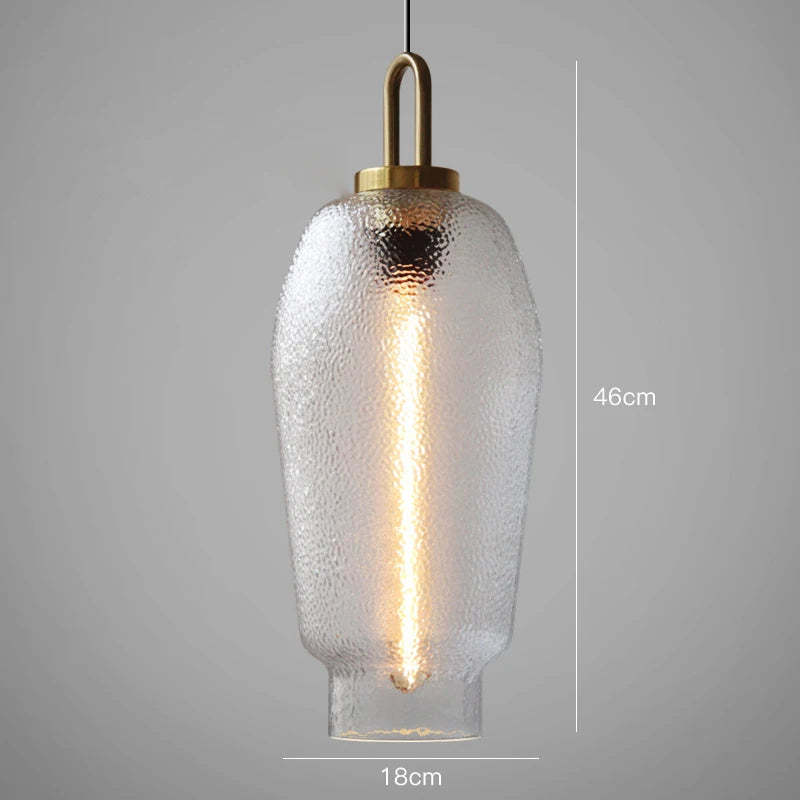 Brass Glass Pendant Light Fixtures for Kitchen -Homdiy