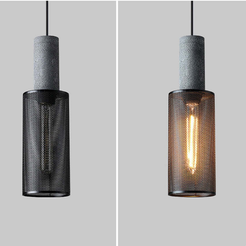 Modern Industrial Style Cement Metal Pendant Light -Homdiy