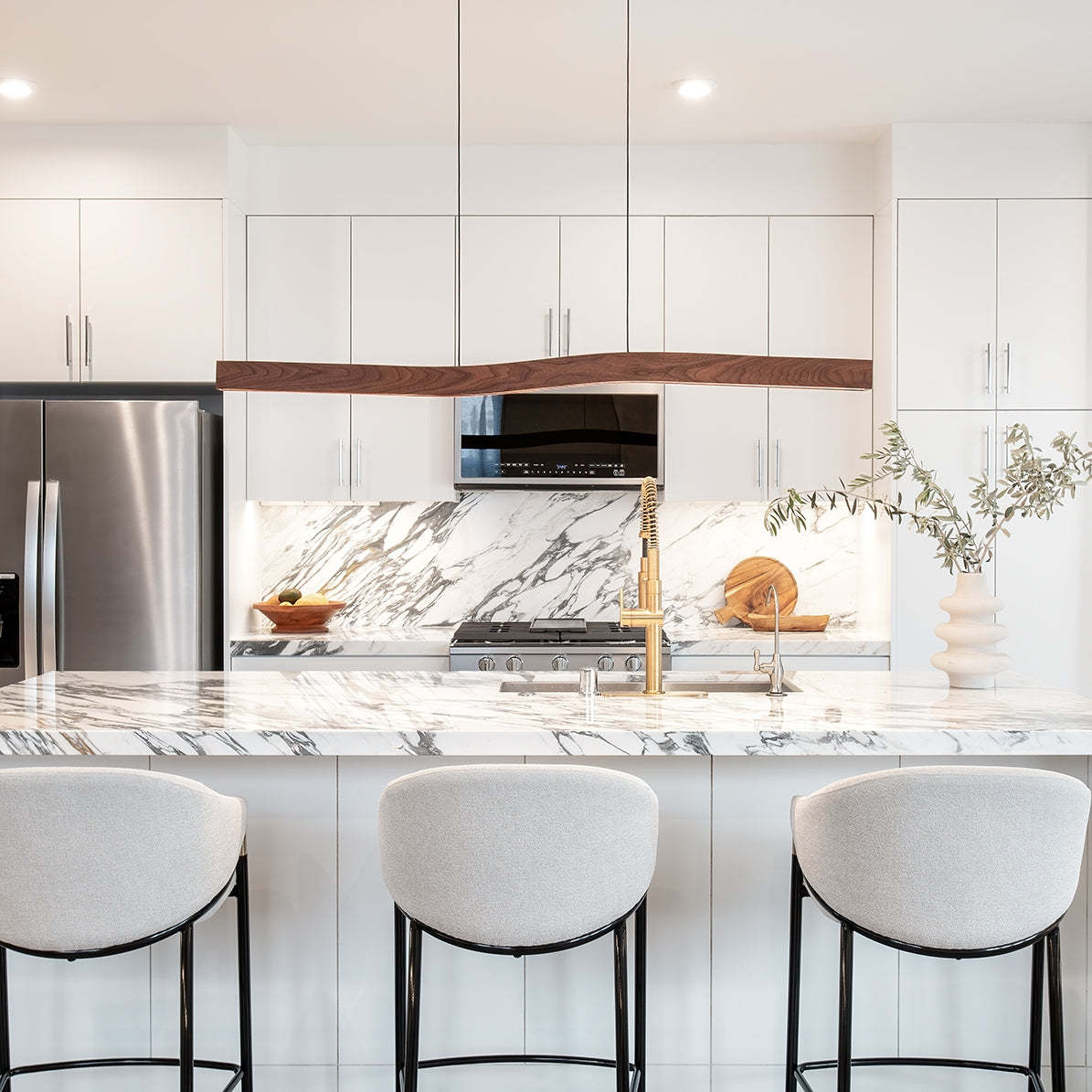 Geometry Wood LED Pendant Light -Homdiy