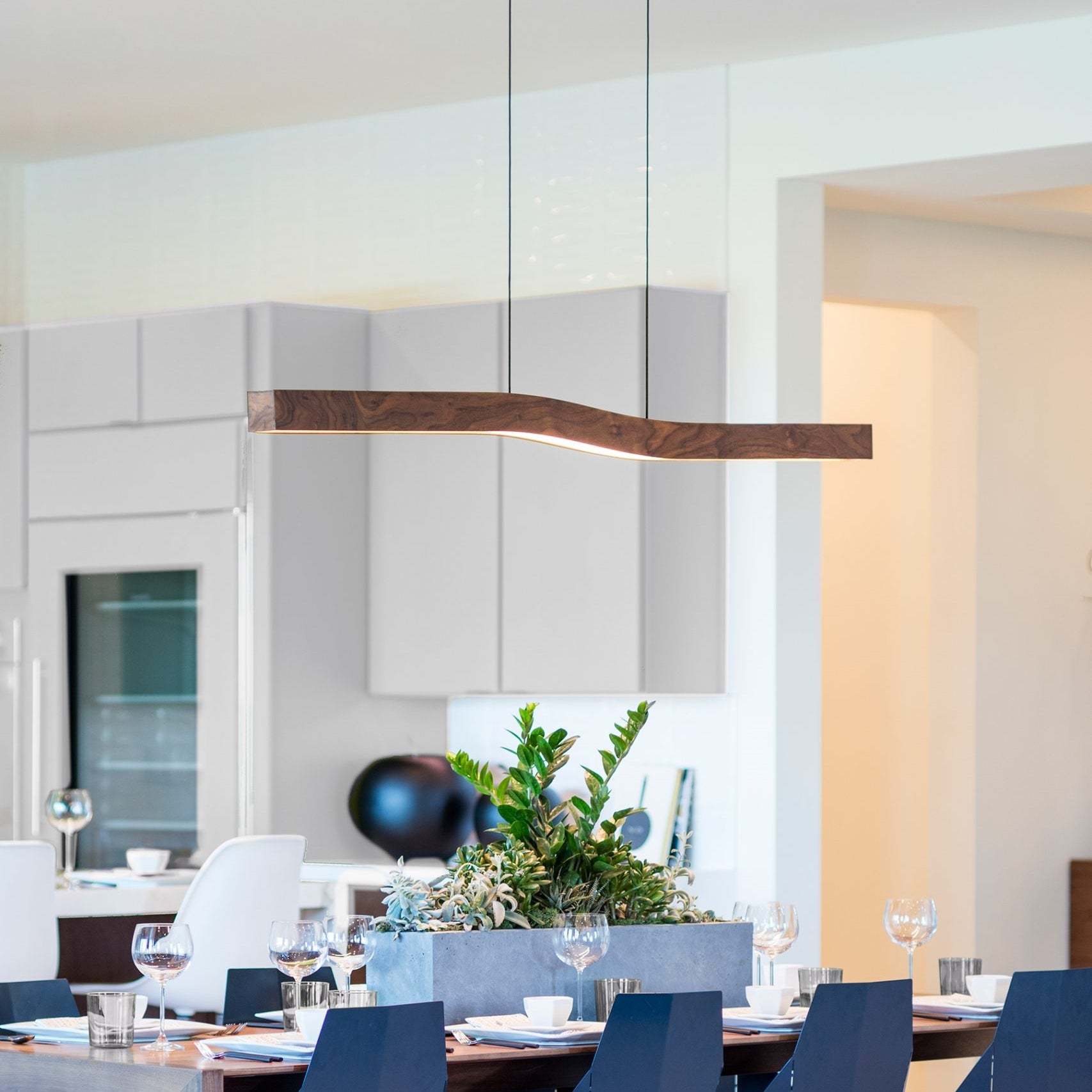 Geometry Wood LED Pendant Light -Homdiy