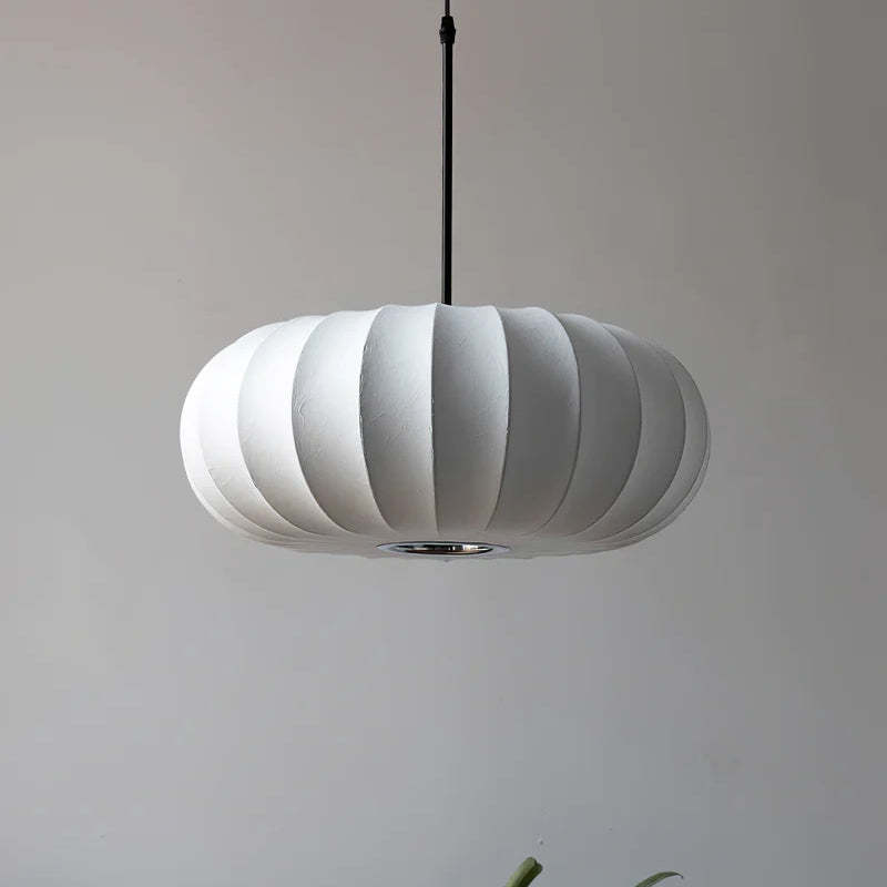Modern Fabric Drum Pendant Hanging Light -Homdiy