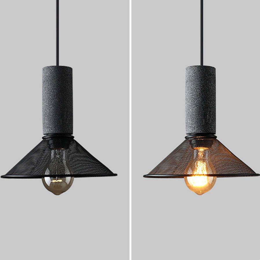 Modern Industrial Style Cement Metal Pendant Light -Homdiy