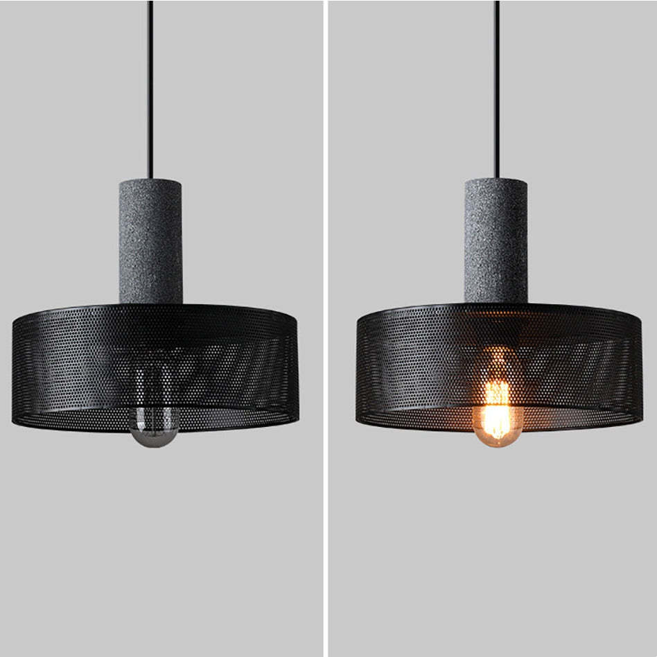 Modern Industrial Style Cement Metal Pendant Light -Homdiy